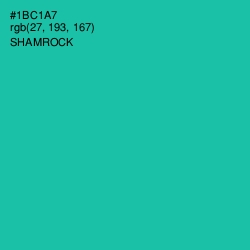 #1BC1A7 - Shamrock Color Image