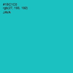 #1BC1C0 - Java Color Image