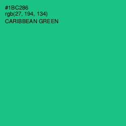 #1BC286 - Caribbean Green Color Image