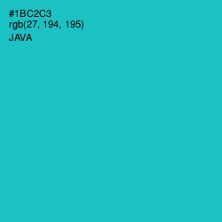 #1BC2C3 - Java Color Image