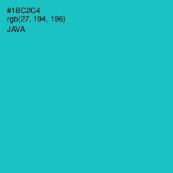 #1BC2C4 - Java Color Image