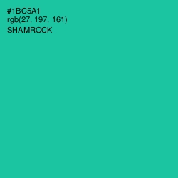 #1BC5A1 - Shamrock Color Image