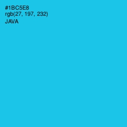 #1BC5E8 - Java Color Image