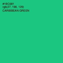 #1BC681 - Caribbean Green Color Image