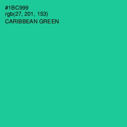 #1BC999 - Caribbean Green Color Image