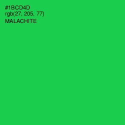 #1BCD4D - Malachite Color Image