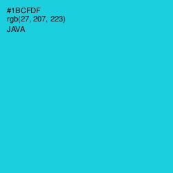 #1BCFDF - Java Color Image