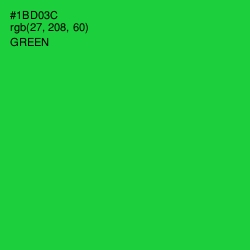 #1BD03C - Green Color Image