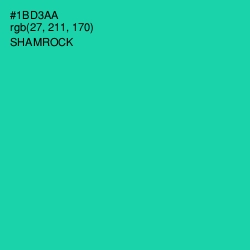 #1BD3AA - Shamrock Color Image