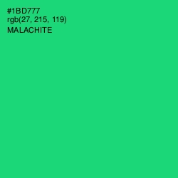 #1BD777 - Malachite Color Image