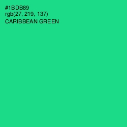 #1BDB89 - Caribbean Green Color Image