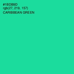 #1BDB9D - Caribbean Green Color Image