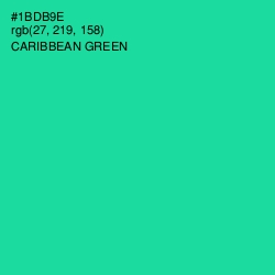 #1BDB9E - Caribbean Green Color Image