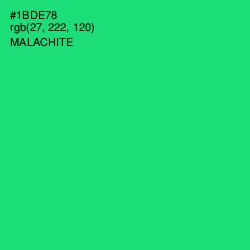 #1BDE78 - Malachite Color Image