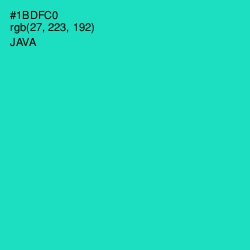 #1BDFC0 - Java Color Image