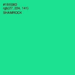 #1BE08D - Shamrock Color Image