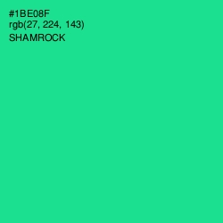 #1BE08F - Shamrock Color Image