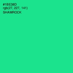 #1BE38D - Shamrock Color Image