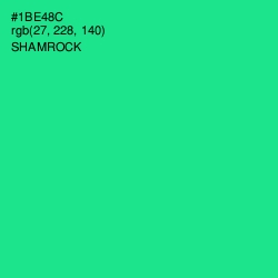 #1BE48C - Shamrock Color Image