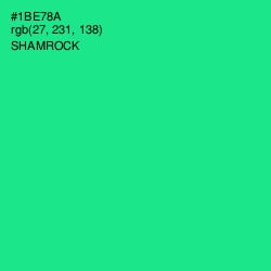 #1BE78A - Shamrock Color Image