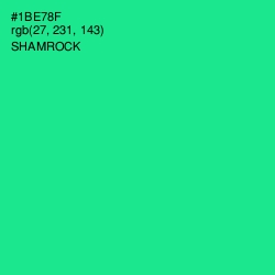 #1BE78F - Shamrock Color Image