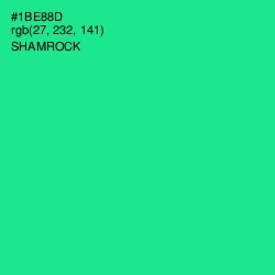 #1BE88D - Shamrock Color Image