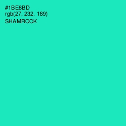 #1BE8BD - Shamrock Color Image
