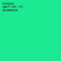 #1BEA93 - Shamrock Color Image