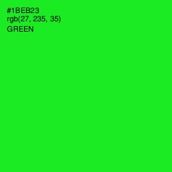 #1BEB23 - Green Color Image