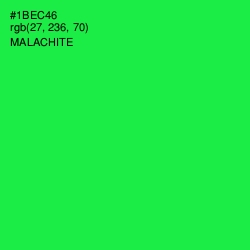 #1BEC46 - Malachite Color Image