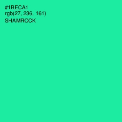 #1BECA1 - Shamrock Color Image