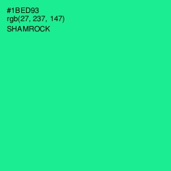 #1BED93 - Shamrock Color Image