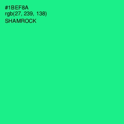 #1BEF8A - Shamrock Color Image