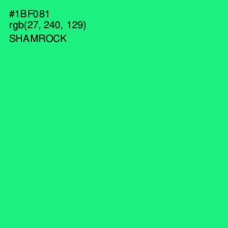 #1BF081 - Shamrock Color Image