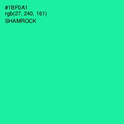 #1BF0A1 - Shamrock Color Image