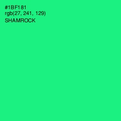 #1BF181 - Shamrock Color Image