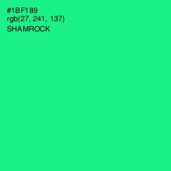 #1BF189 - Shamrock Color Image