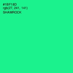 #1BF18D - Shamrock Color Image