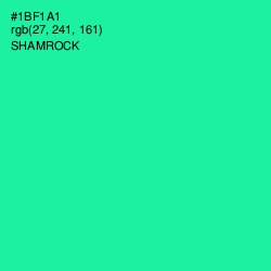 #1BF1A1 - Shamrock Color Image