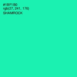 #1BF1B0 - Shamrock Color Image