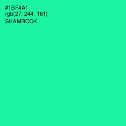 #1BF4A1 - Shamrock Color Image