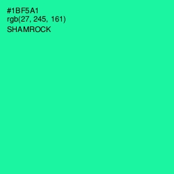 #1BF5A1 - Shamrock Color Image