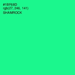 #1BF68D - Shamrock Color Image