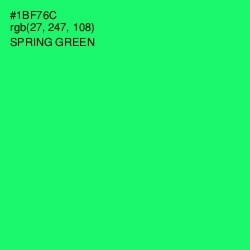 #1BF76C - Spring Green Color Image