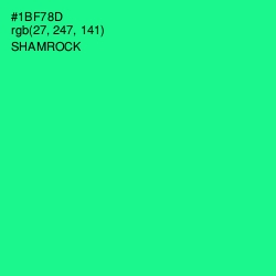 #1BF78D - Shamrock Color Image