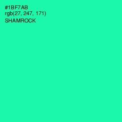 #1BF7AB - Shamrock Color Image