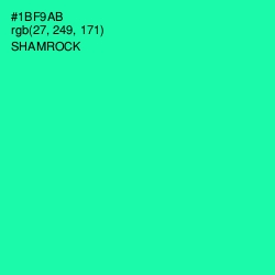 #1BF9AB - Shamrock Color Image