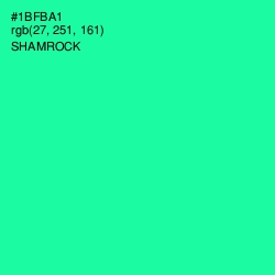 #1BFBA1 - Shamrock Color Image