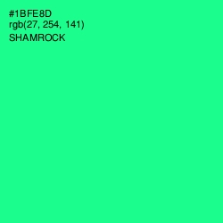 #1BFE8D - Shamrock Color Image