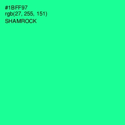 #1BFF97 - Shamrock Color Image